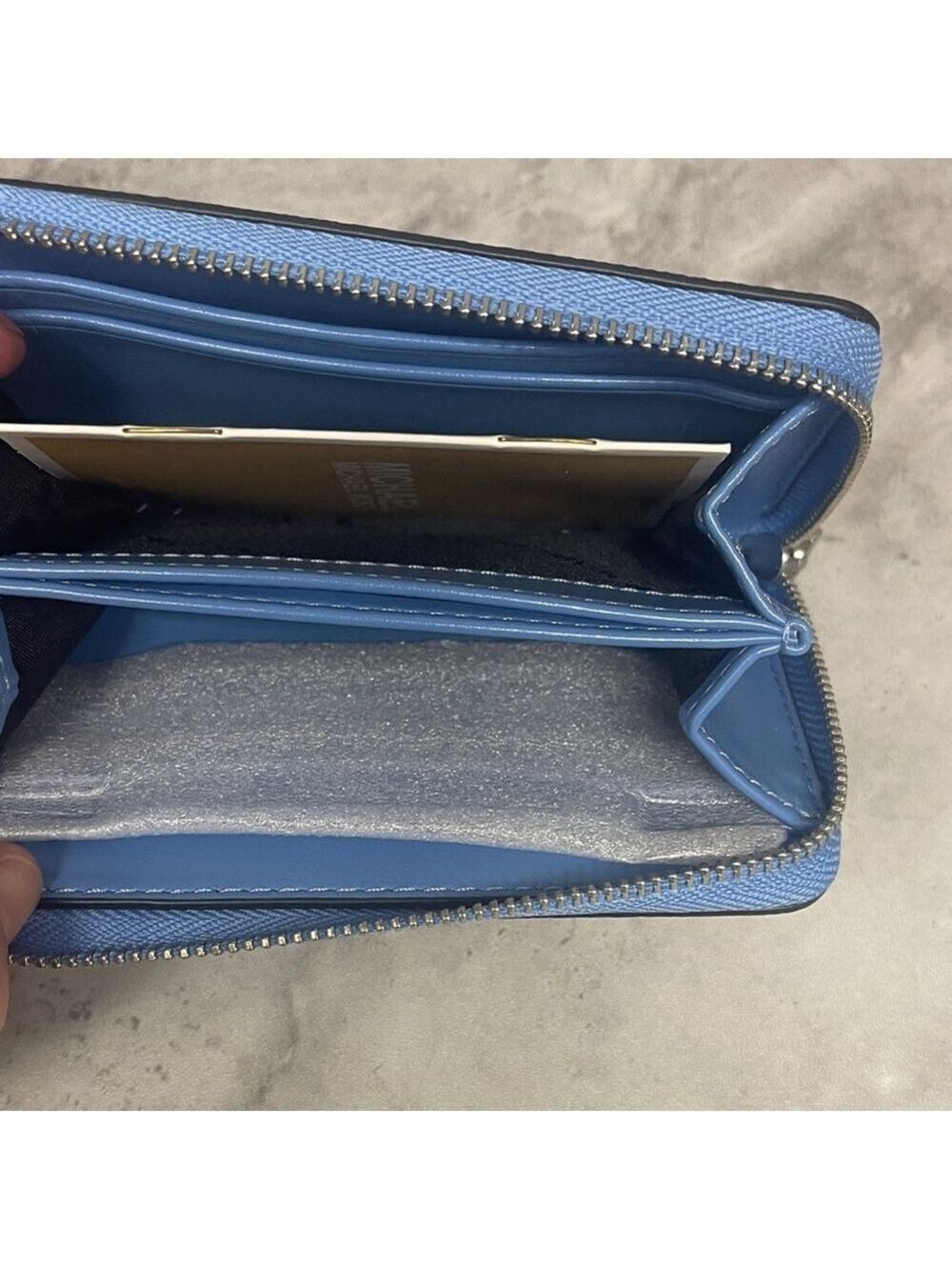 Michael Kors Scarlett Medium Satchel & Matching Wallet South Pacific Blue - Picture 13 of 14